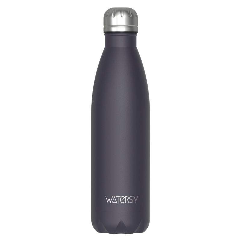WATERSY 500ml Stainless Steel Water Bottle – Insulated Travel Flask, BPA-Free, Leak-Proof, Dishwasher Safe – Keeps Drinks Cold 24H & Hot 12H – Sports, Gym, Cycling, Outdoor