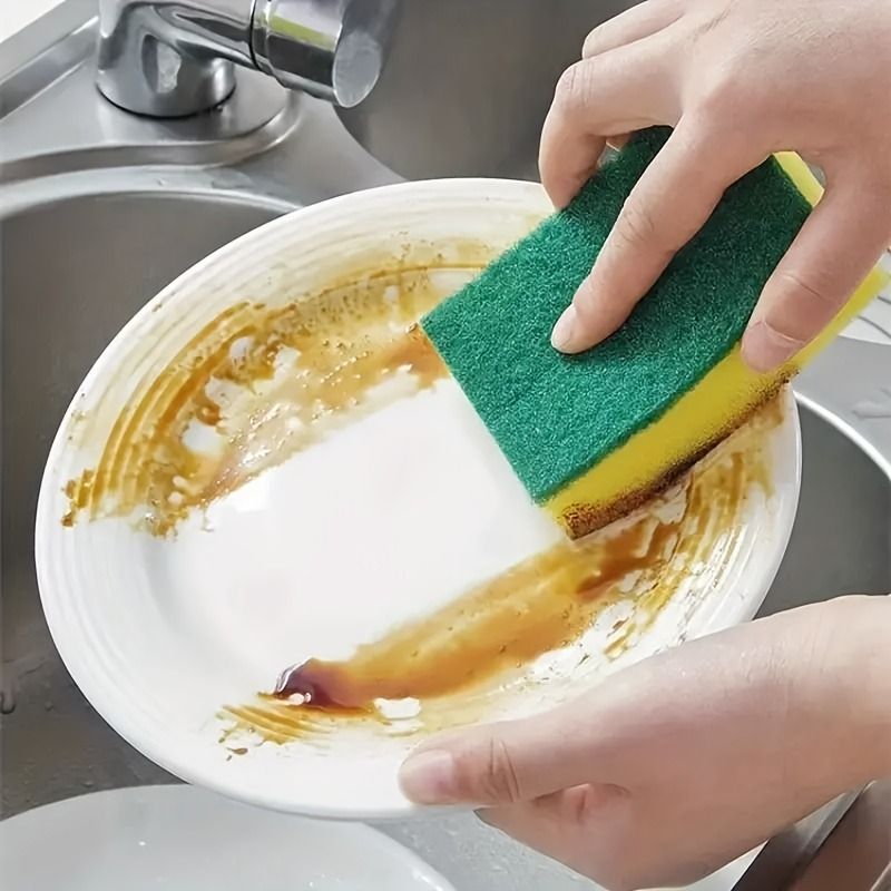 Premium Kitchen Cleaning Sponges – Double-Sided, Non-Scratch Dishwashing Cloths – Durable, Super Absorbent, Anti-Scraping Sponges for Household Cleaning & Kitchen Use 
