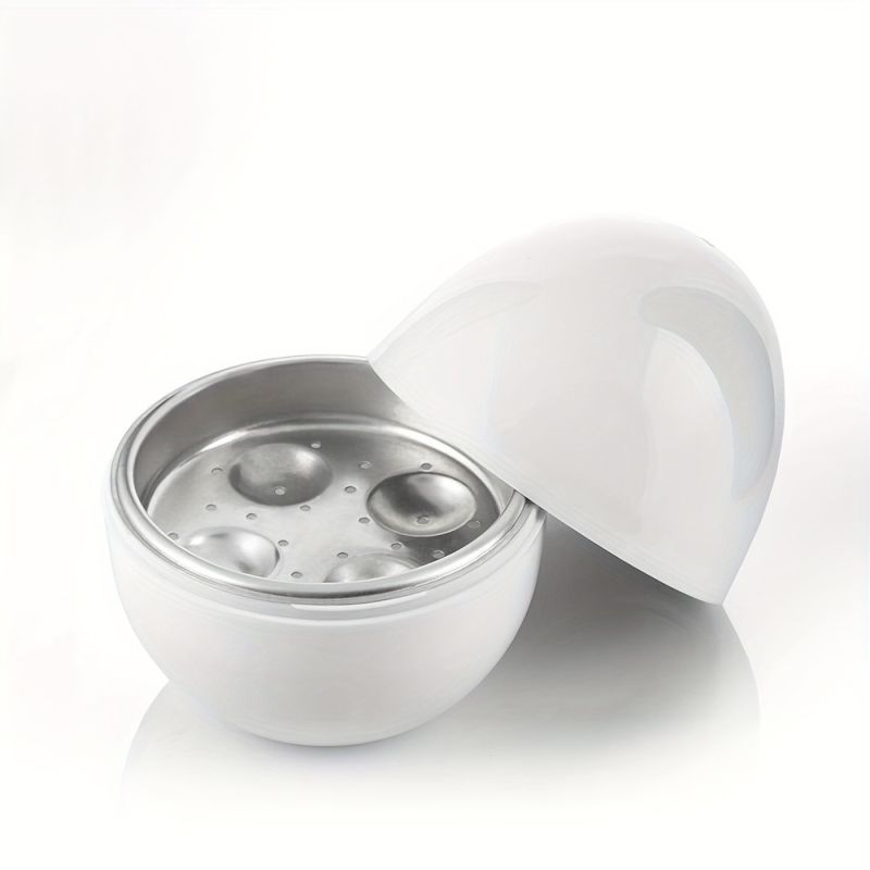Microwave egg cooker 4 egg capacity with lid kitchen gadget