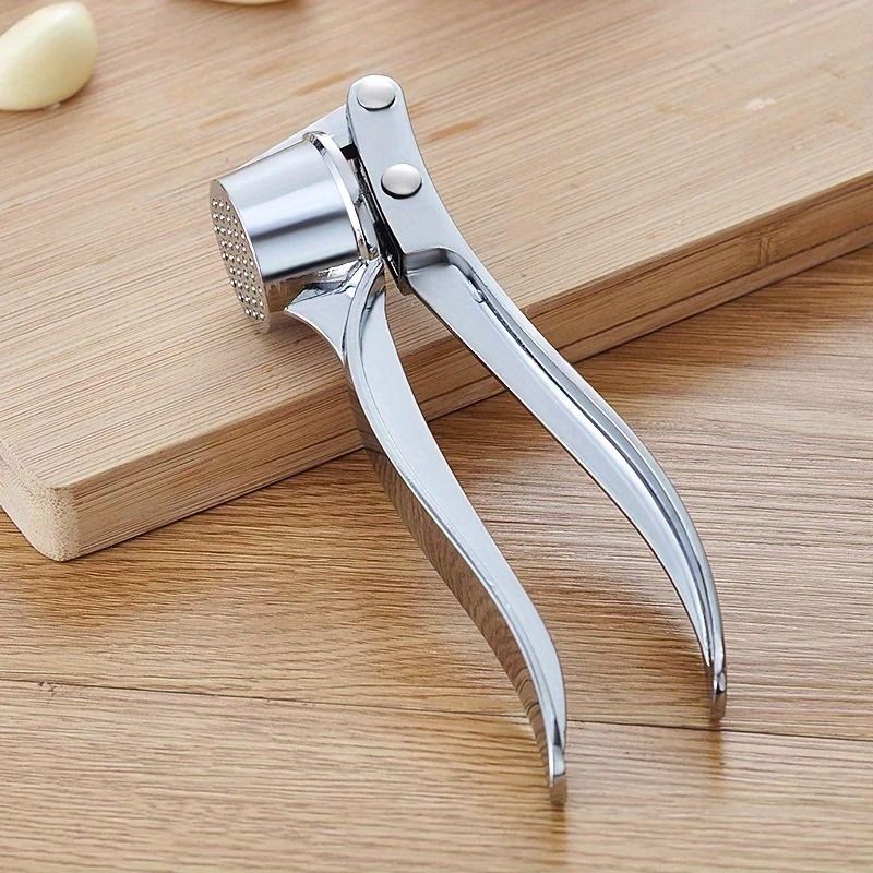 Heavy-Duty Garlic Press, Ginger Crusher & Lemon Squeezer – Manual Garlic Crusher Tool with Ergonomic Handle, Compact Design, Easy-Clean, Sturdy Build for Kitchen, Home & Restaurant Use