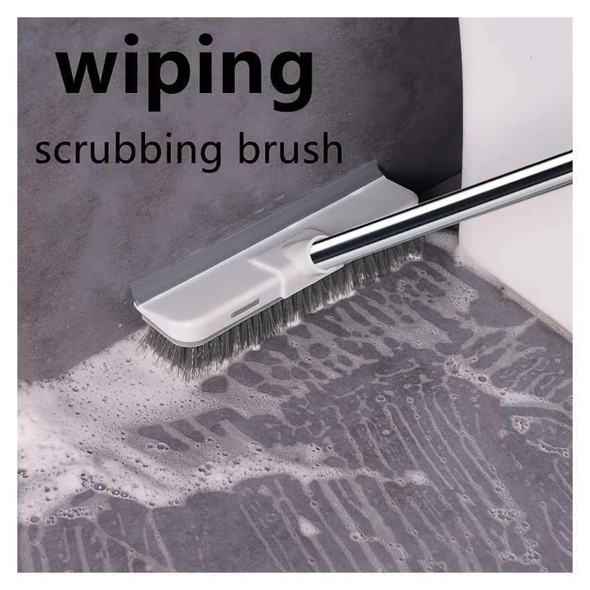 Multi-Use Long Handle Scrub Brush with Stiff Bristles – Heavy Duty Floor, Tile & Grout Cleaner for Bathrooms, Kitchens & Outdoor Spaces – Versatile Cleaning Tool