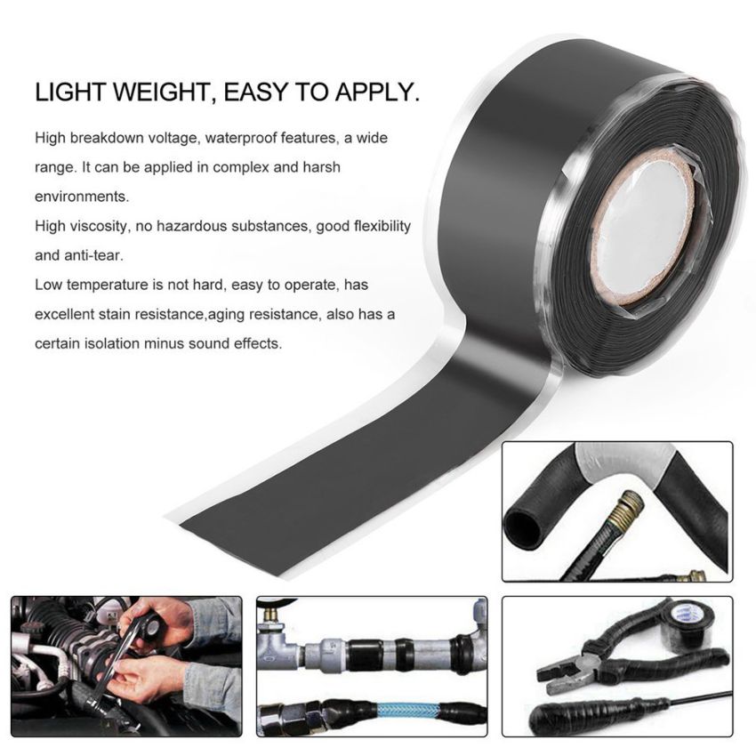 Heavy-Duty Waterproof Silicone Tape - Self-Fusing Leak Repair
