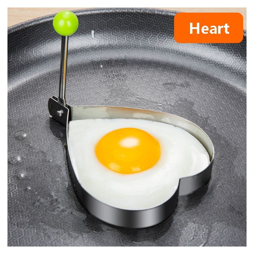 4 PCS Egg Mold Set – Stainless Steel Egg Ring Molds for Cooking, Creative Kawaii Fried Egg & Pancake Shaper, Nonstick Breakfast Rings, Kitchen Accessories for Eggs, Bread & Pancakes