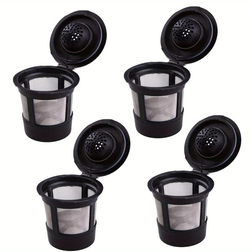 4-Pack Reusable Coffee Filter Pods for Keurig 1.0 & 2.0 – BPA-Free, Universal Fit, Purple