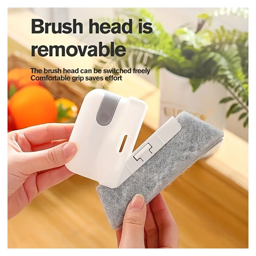 Universal Window Track Cleaning Brush – Gap & Frame Cleaner Tool for Kitchen Countertops, Sliding Door Rails, Window Sills & Small Crevices – Easy & Durable Household Cleaner