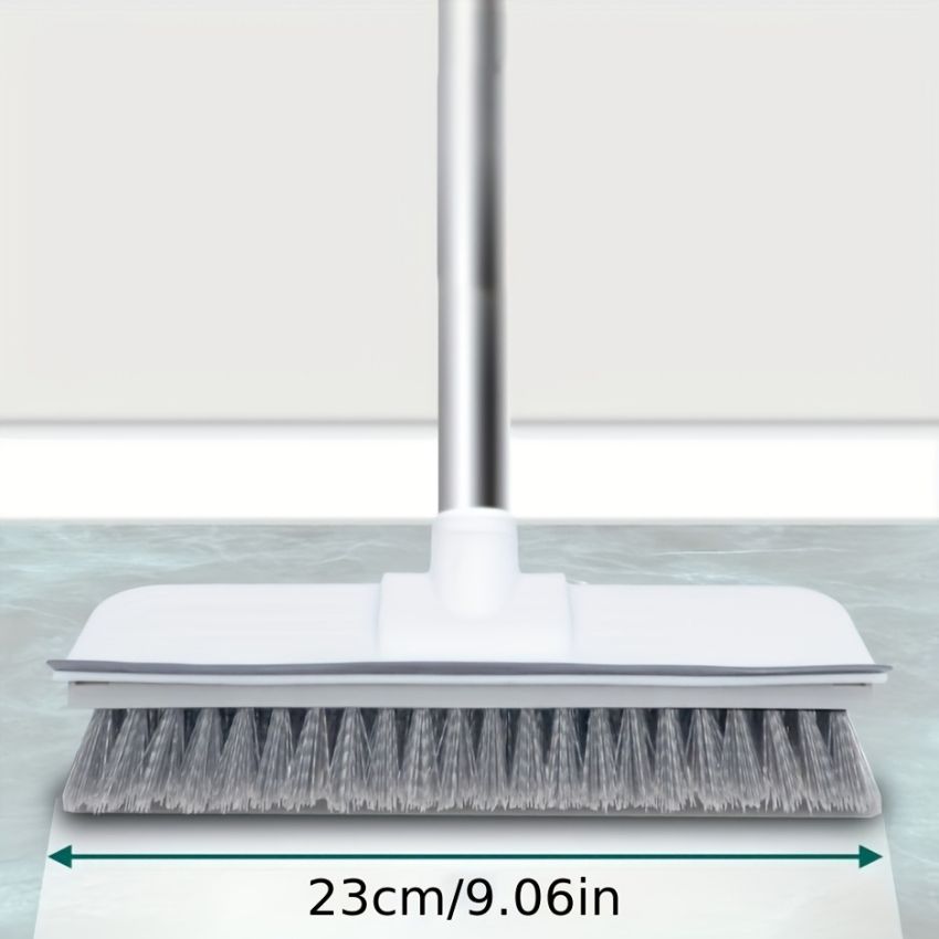 Multi-Use Long Handle Scrub Brush with Stiff Bristles – Heavy Duty Floor, Tile & Grout Cleaner for Bathrooms, Kitchens & Outdoor Spaces – Versatile Cleaning Tool