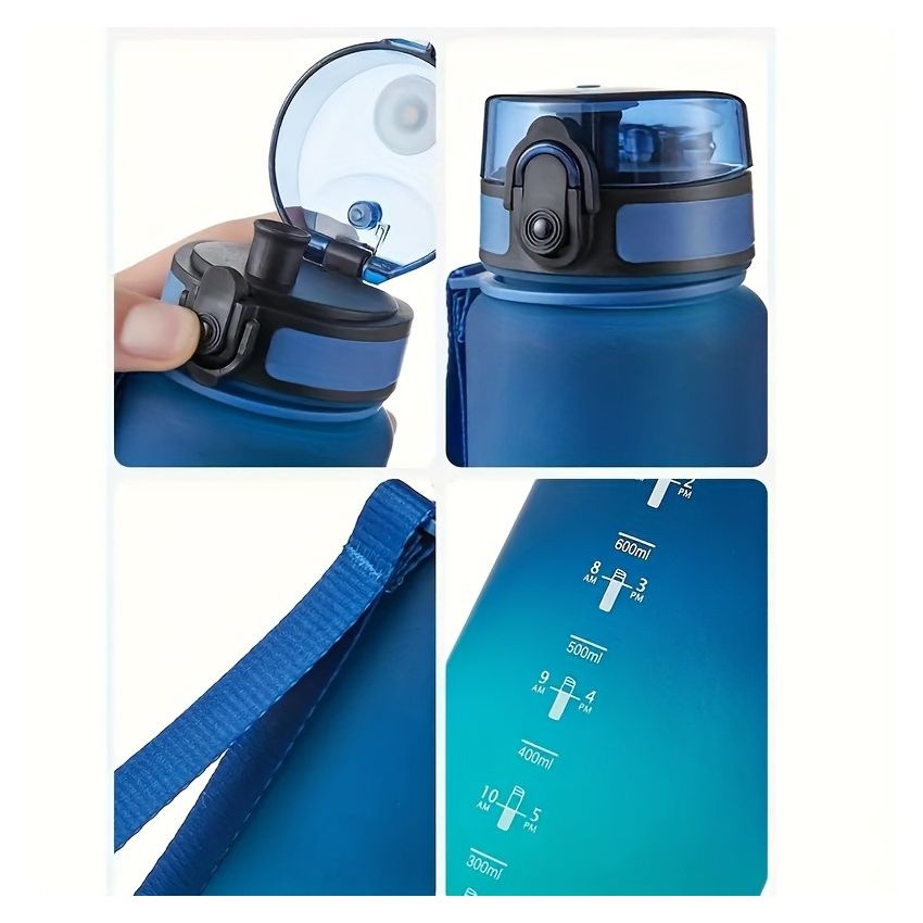 Gradient Sports Water Bottle 1000ml – Large Capacity, Durable Plastic Drinking Bottle for Men & Women, Leakproof Travel Cup for Fitness, Hiking, Camping & Outdoor Activities