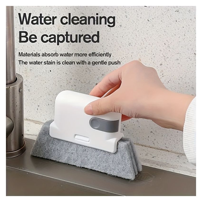 Universal Window Track Cleaning Brush – Gap & Frame Cleaner Tool for Kitchen Countertops, Sliding Door Rails, Window Sills & Small Crevices – Easy & Durable Household Cleaner