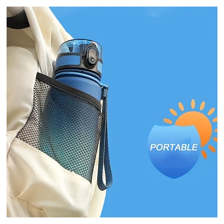 Gradient Sports Water Bottle 1000ml – Large Capacity, Durable Plastic Drinking Bottle for Men & Women, Leakproof Travel Cup for Fitness, Hiking, Camping & Outdoor Activities