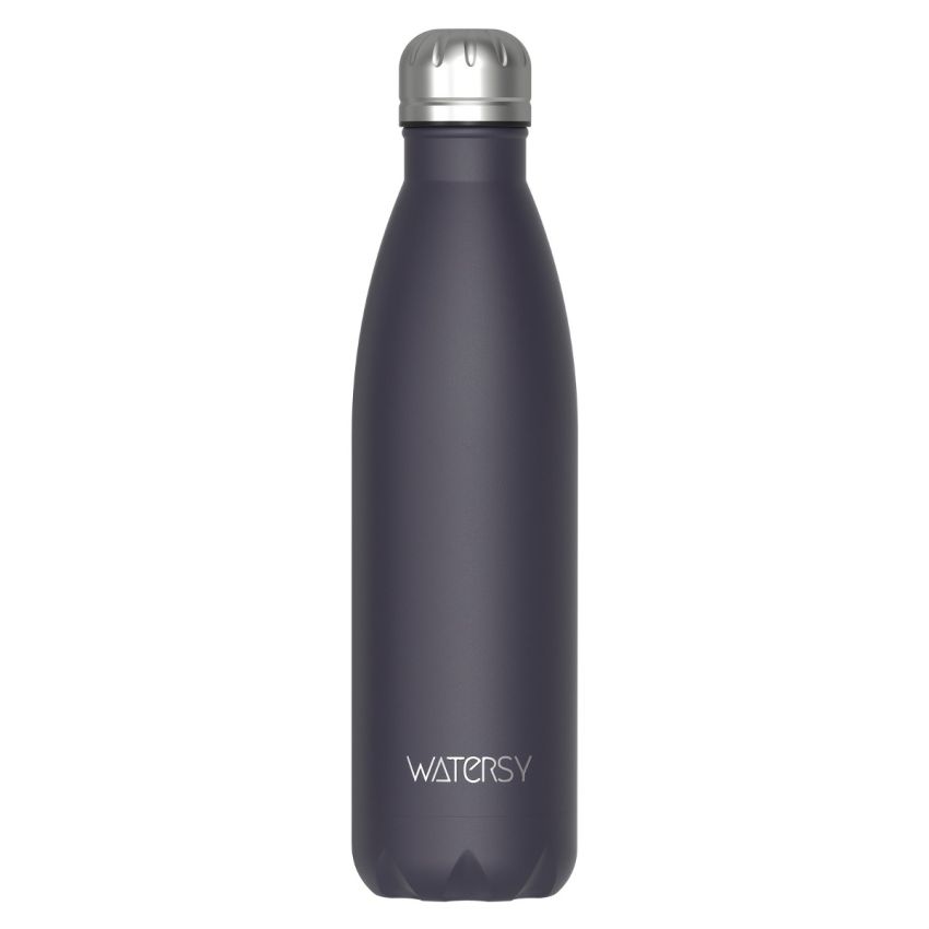 WATERSY 500ml Stainless Steel Water Bottle – Insulated Travel Flask, BPA-Free, Leak-Proof, Dishwasher Safe – Keeps Drinks Cold 24H & Hot 12H – Sports, Gym, Cycling, Outdoor