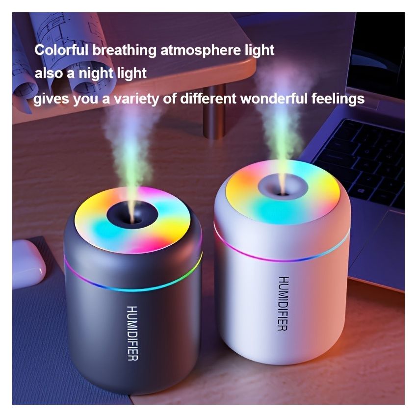 Essential Oil Aromatherapy Diffuser & Cool Mist Humidifier with Color-Changing Night Light – Modern Home & Bedroom Decor, Purifies Air & Creates Relaxing Atmosphere