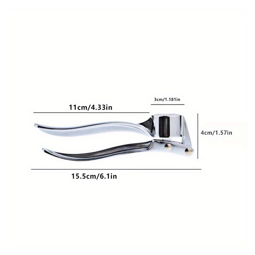 Heavy-Duty Garlic Press, Ginger Crusher & Lemon Squeezer – Manual Garlic Crusher Tool with Ergonomic Handle, Compact Design, Easy-Clean, Sturdy Build for Kitchen, Home & Restaurant Use