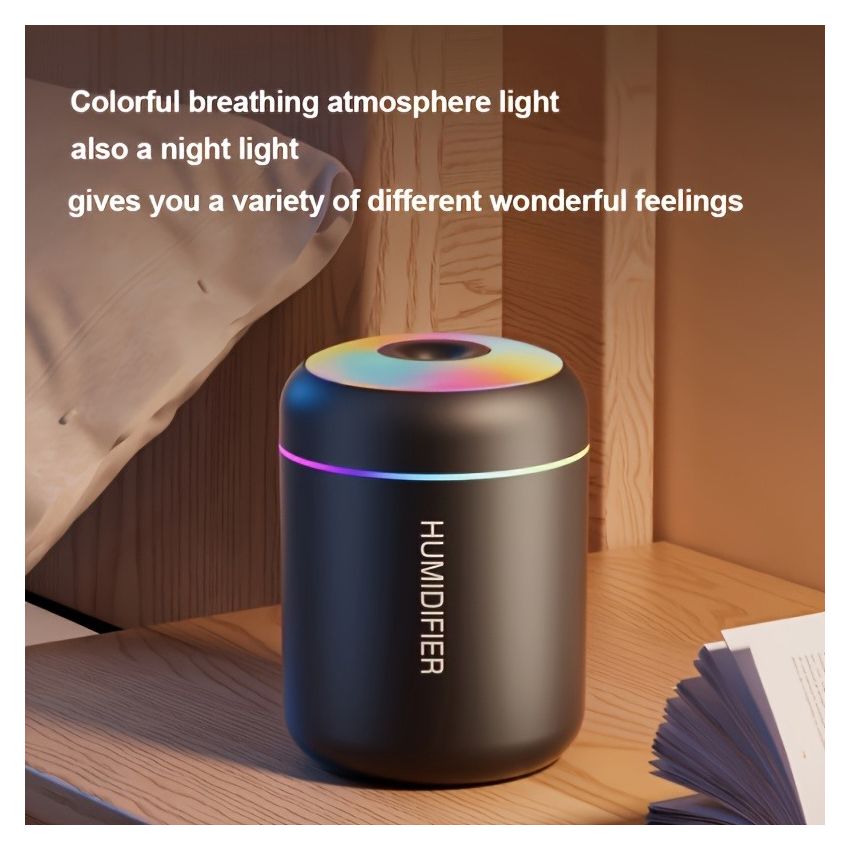 Essential Oil Aromatherapy Diffuser & Cool Mist Humidifier with Color-Changing Night Light – Modern Home & Bedroom Decor, Purifies Air & Creates Relaxing Atmosphere