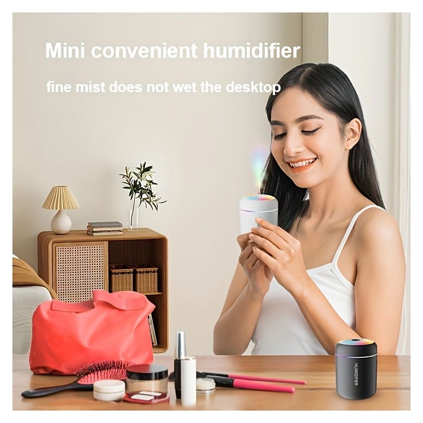 Essential Oil Aromatherapy Diffuser & Cool Mist Humidifier with Color-Changing Night Light – Modern Home & Bedroom Decor, Purifies Air & Creates Relaxing Atmosphere