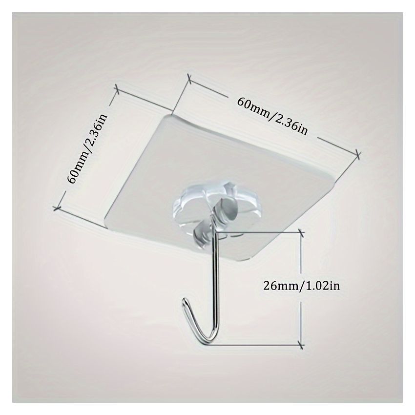 10 PCS Heavy-Duty Traceless Adhesive Wall Hooks – Waterproof, Punch-Free, Self-Adhesive Hook Rack for Keys, Towels, Hats & Bathroom Storage – No Drill, Removable, Multi-Purpose Wall Mount