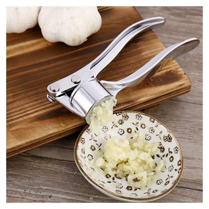 Heavy-Duty Garlic Press, Ginger Crusher & Lemon Squeezer – Manual Garlic Crusher Tool with Ergonomic Handle, Compact Design, Easy-Clean, Sturdy Build for Kitchen, Home & Restaurant Use