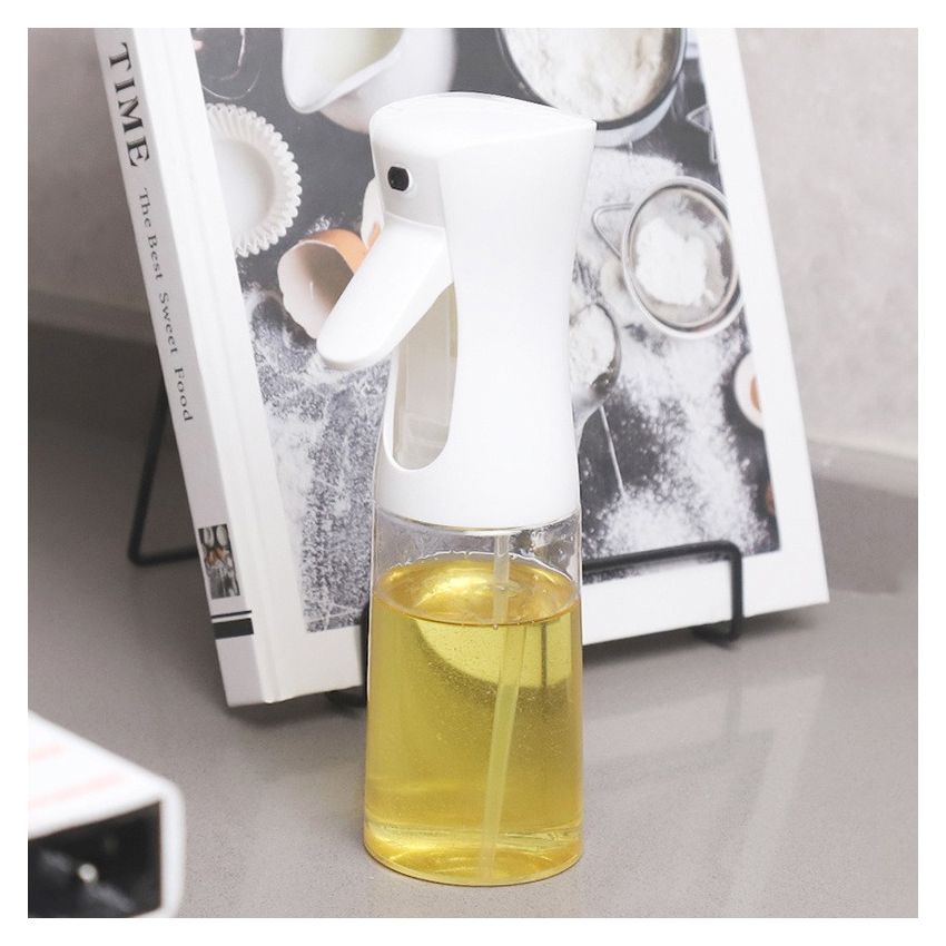 200ml/300ml BPA-Free Olive Oil Spray Bottle – High-Pressure Leak-Proof Cooking Sprayer for Air Fryer, BBQ, Grilling & Camping | Precise Oil Control & Durable Transparent Design