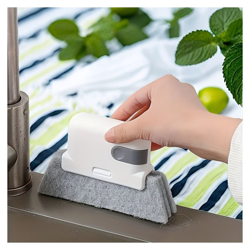 Universal Window Track Cleaning Brush – Gap & Frame Cleaner Tool for Kitchen Countertops, Sliding Door Rails, Window Sills & Small Crevices – Easy & Durable Household Cleaner