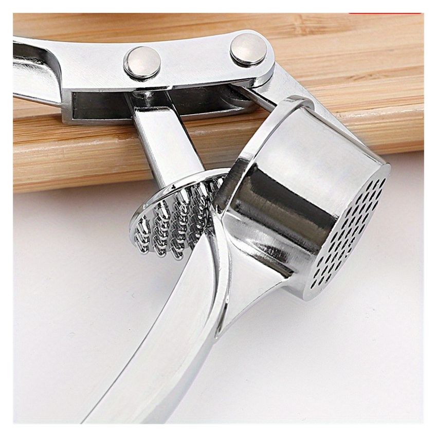 Heavy-Duty Garlic Press, Ginger Crusher & Lemon Squeezer – Manual Garlic Crusher Tool with Ergonomic Handle, Compact Design, Easy-Clean, Sturdy Build for Kitchen, Home & Restaurant Use