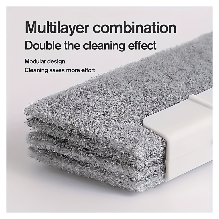 Universal Window Track Cleaning Brush – Gap & Frame Cleaner Tool for Kitchen Countertops, Sliding Door Rails, Window Sills & Small Crevices – Easy & Durable Household Cleaner