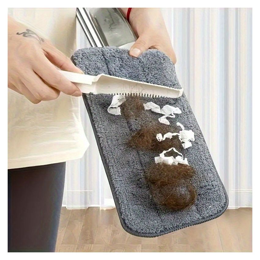 Dry & Wet Use Stainless Steel Spray Mop – Large mop + 1 fiber pad , Ultra-Fine Fiber Pad, Three-Layer Dust Lock, Detachable Cloth, Flat Mop for Home & Commercial Cleaning – No-Hand Wash, Water Mist Mop