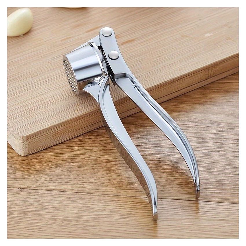 Heavy-Duty Garlic Press, Ginger Crusher & Lemon Squeezer – Manual Garlic Crusher Tool with Ergonomic Handle, Compact Design, Easy-Clean, Sturdy Build for Kitchen, Home & Restaurant Use