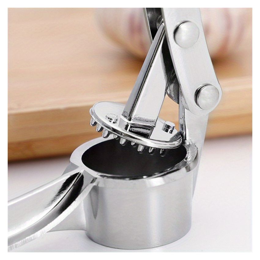 Heavy-Duty Garlic Press, Ginger Crusher & Lemon Squeezer – Manual Garlic Crusher Tool with Ergonomic Handle, Compact Design, Easy-Clean, Sturdy Build for Kitchen, Home & Restaurant Use
