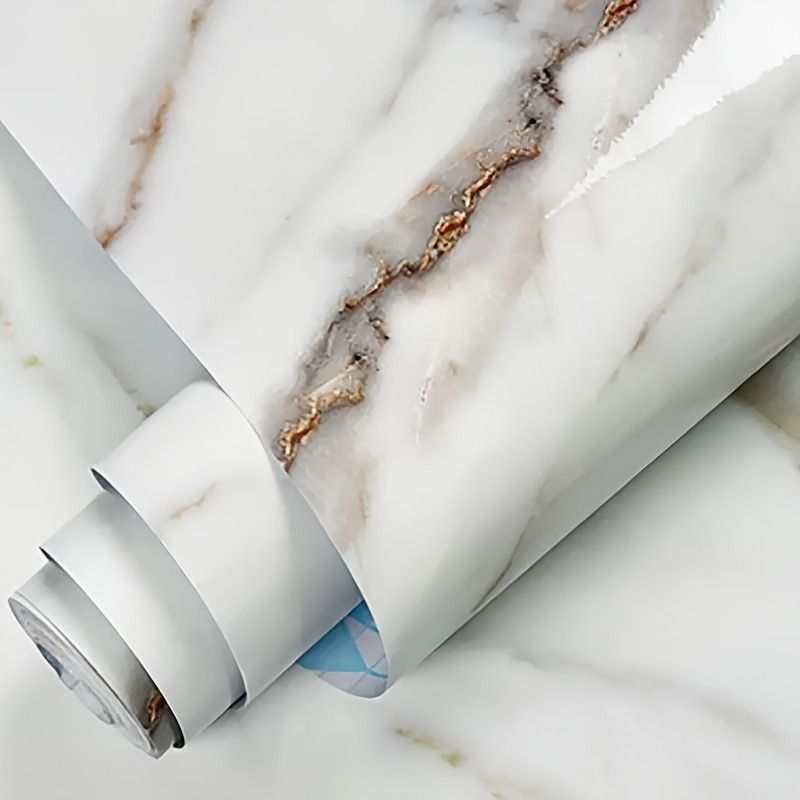Modern Aesthetic Self-Adhesive Marble Wallpaper – 3 Colors, Decorative Peel & Stick Wall Covering for Kitchen, Bathroom, Tabletop, Room Renovation – 39.98 cm Width, 100/500/1000 cm Length