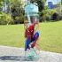 Marvel Spider-Man Sports Water Bottle 800ml – Leakproof Flip-Top with Straw, Transparent Cartoon Design, Portable Large Capacity Bottle for Kids & Adults, Outdoor Fitness Travel Gift