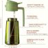 Dark Green Glass Olive Oil Sprayer Bottle 16oz (470ML) – 2-in-1 Oil Dispenser & Mister, BPA-Free, Light-Blocking, with Auto Flip Cap & Label Stickers for Air Fryer, BBQ, Cooking