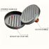 Non-Stick Stainless Steel Burger Press – Heavy-Duty Meat & Muffin Smasher for BBQ, Cheese, Veggies – Grilling & Baking Tool for Outdoor Cooking – Grill Accessory