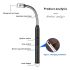 Candle Lighter USB Rechargeable Arc Plasma Igniter, Electric Long Match with LED Battery Display, 360° Flexible Neck, Windproof Flameless for Candles, BBQ, Camping, Gas Stove