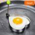 4 PCS Egg Mold Set – Stainless Steel Egg Ring Molds for Cooking, Creative Kawaii Fried Egg & Pancake Shaper, Nonstick Breakfast Rings, Kitchen Accessories for Eggs, Bread & Pancakes