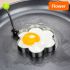 4 PCS Egg Mold Set – Stainless Steel Egg Ring Molds for Cooking, Creative Kawaii Fried Egg & Pancake Shaper, Nonstick Breakfast Rings, Kitchen Accessories for Eggs, Bread & Pancakes