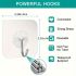 10 PCS Heavy-Duty Traceless Adhesive Wall Hooks – Waterproof, Punch-Free, Self-Adhesive Hook Rack for Keys, Towels, Hats & Bathroom Storage – No Drill, Removable, Multi-Purpose Wall Mount