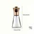 Stainless Steel & Glass Oil Spray Bottle 200ML– BPA-Free, Pressurized Sprayer for Cooking, Grilling & BBQ – Olive Oil Dispenser, Sleek Triangular Design – Eid Gift – Large Capacity