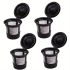 4-Pack Reusable Coffee Filter Pods for Keurig 1.0 & 2.0 – BPA-Free, Universal Fit, Purple
