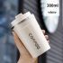 Stainless Steel Insulated Coffee Travel Mug 380ml– 304 Vacuum Double-Layer Cup, Leak-Proof Lockable Lid, Keeps Drinks Hot & Cold, Matte Finish, Portable for Car, Office & Outdoor Use