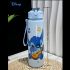 Disney KLM Cartoon Transparent Sports Water Bottle 800ML – Leakproof Pop-Up Lid, Lightweight Rectangle Bottle for Gym, Fitness, Running & Outdoor Hydration – Fun & Durable Gift