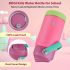 BOGI Kids Insulated Stainless Steel Water Bottle with Straw – 12oz/350ml Leak-Proof BPA-Free Reusable Bottle for School, Sports & Travel – Dishwasher Safe, Pink with Teal Accents