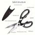 Heavy-Duty Kitchen Shears – 420 Stainless Steel Multipurpose Scissors for Chicken, Duck, Fish & Vegetables – Sharp Blades, Ergonomic Handles, Food-Safe, Durable Cooking Tool
