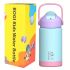 BOGI Kids Insulated Stainless Steel Water Bottle with Straw – 12oz/350ml Leak-Proof BPA-Free Reusable Bottle for School, Sports & Travel – Dishwasher Safe, Pink with Teal Accents