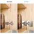 Stainless Steel Hinge Repair Plate Kit – 9x9cm Cabinet Door Fixing Bracket with 6 Screws – Easy Installation for Kitchen Cupboard, Drawer, and Furniture Repair