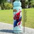 Marvel Spider-Man Sports Water Bottle 800ml – Leakproof Flip-Top with Straw, Transparent Cartoon Design, Portable Large Capacity Bottle for Kids & Adults, Outdoor Fitness Travel Gift
