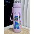 Disney KLM Cartoon Transparent Sports Water Bottle 800ML – Leakproof Pop-Up Lid, Lightweight Rectangle Bottle for Gym, Fitness, Running & Outdoor Hydration – Fun & Durable Gift
