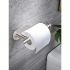 Self-Adhesive Toilet Paper Holder – Black Stainless Steel, Wall-Mounted Without Drilling, Rustproof Bathroom Tissue Holder for Toilet, Kitchen & Shower Towel Storage