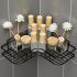 Corner Shower Rack – Rust-Resistant Wall-Mounted Bathroom Shelf, Space-Saving Storage Organizer for Shampoo, Conditioner, Toner & Cosmetics