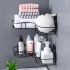 Corner Shower Rack – Rust-Resistant Wall-Mounted Bathroom Shelf, Space-Saving Storage Organizer for Shampoo, Conditioner, Toner & Cosmetics